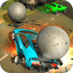 Chained Cars Rolling Ball Crash icon