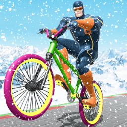 ikon superhero pembalap stunts bmx