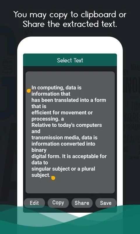 Copy Any Text: Screen Text Copy скриншот 1