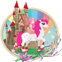 Mia,me and Unicorn horse world icon