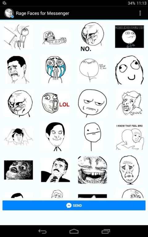 Rage Faces for Messenger screenshot 3