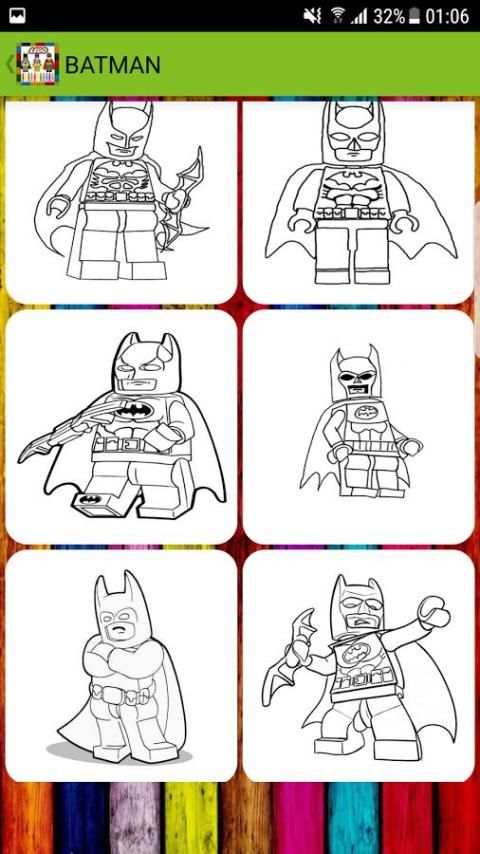 Coloring book for BAT-LEGO screenshot 1