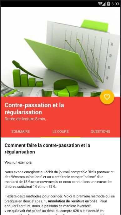 Cours de comptabilité en poche 4 تصوير الشاشة