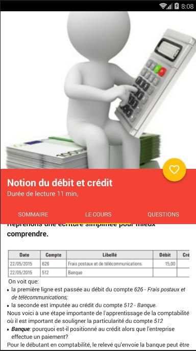 Cours de comptabilité en poche 2 تصوير الشاشة