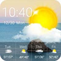 Local Weather Clock Widget