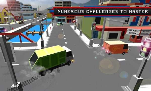 Blocky Police Cars Crime City स्क्रीनशॉट 12