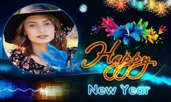 Happy New Year Photo Frames स्क्रीनशॉट 2