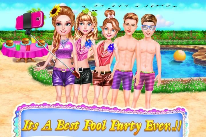 Permainan pesta kolam renang screenshot 1