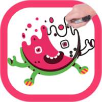 How to Draw a cute Watermelon on 9Apps