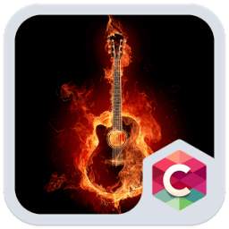 Fire Guitar CLauncher Theme HD