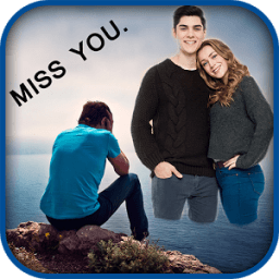 ikon Miss You Frame Photo Editor - Blend Me Collage