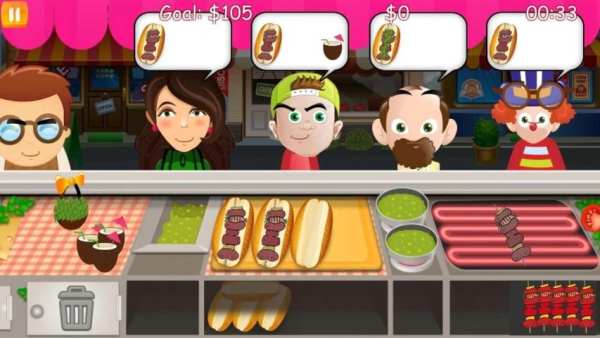 Burger Fever Cooking Game скриншот 1