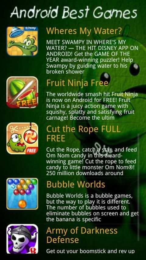 Best Games for Android скриншот 2