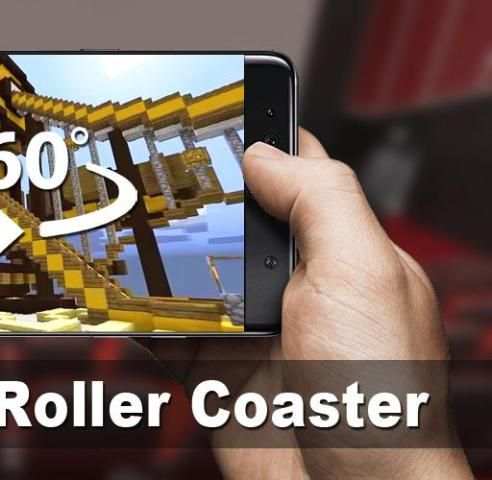 VR Minecraft Roller Coaster скриншот 1