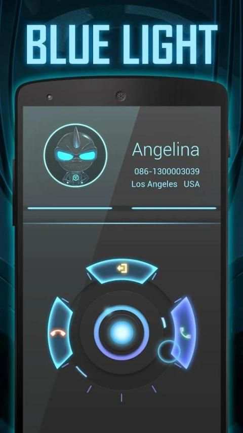 FREE-GO CALLER BLUELIGHT THEME screenshot 5