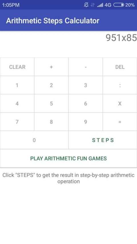Arithmetic Steps Calculator (Free) скриншот 8