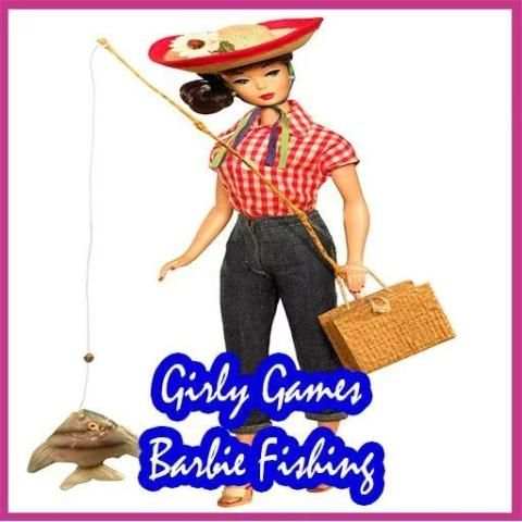Barbie Fishing Games for Girls in the Island स्क्रीनशॉट 1