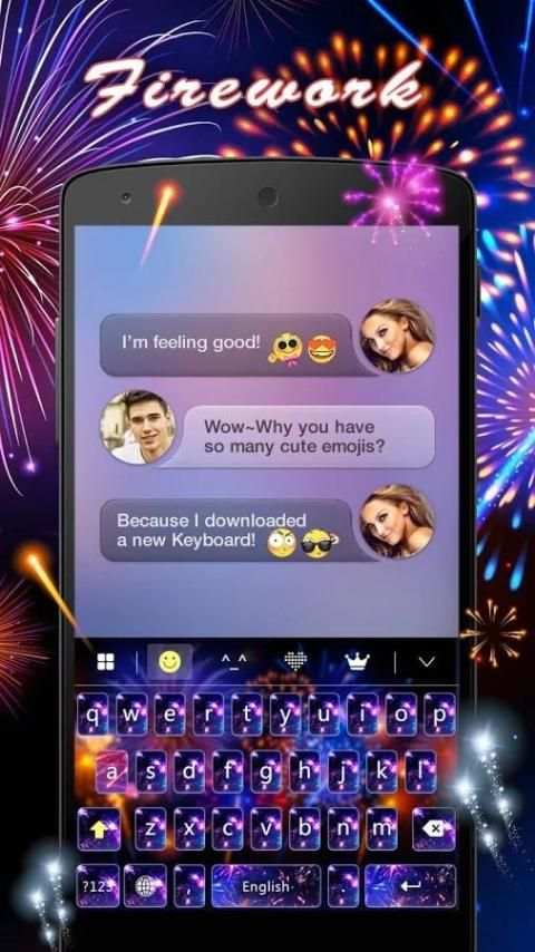 Keyboard Boto : Fire Work скриншот 7