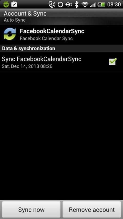 Calendar Sync for Facebook screenshot 7