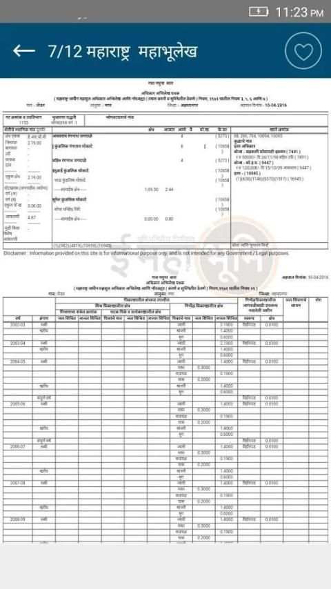 7/12 Maharashtra MahaBhulekh скриншот 4