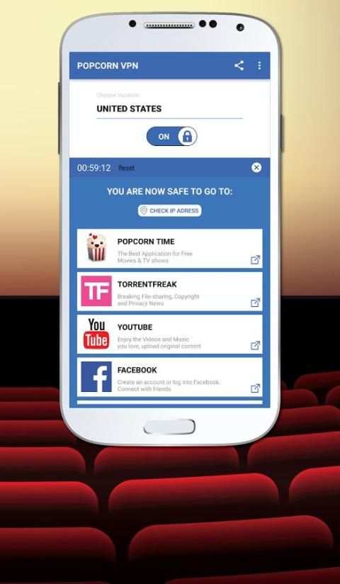 Popcorn VPN screenshot 2