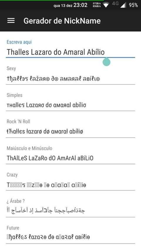 Gerador de Nickname * screenshot 4