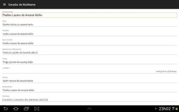 Gerador de Nickname * screenshot 2