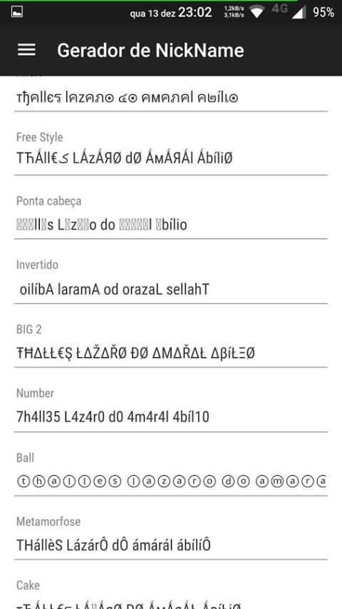Gerador de Nickname * screenshot 3