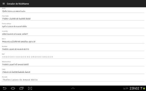 Gerador de Nickname * screenshot 1