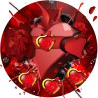 Red Heart Love Theme & shine wallpaper on 9Apps