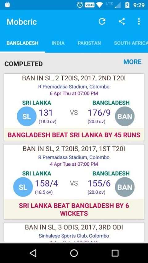 Mobcric - Cricket ODI 2017 скриншот 3