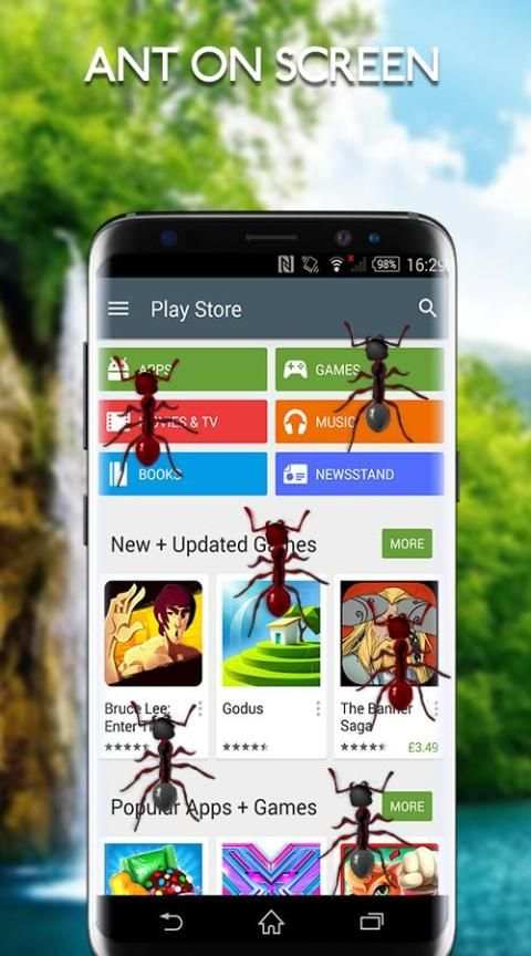 Ants on Screen - Ants in Phone Funny Joke screenshot 1