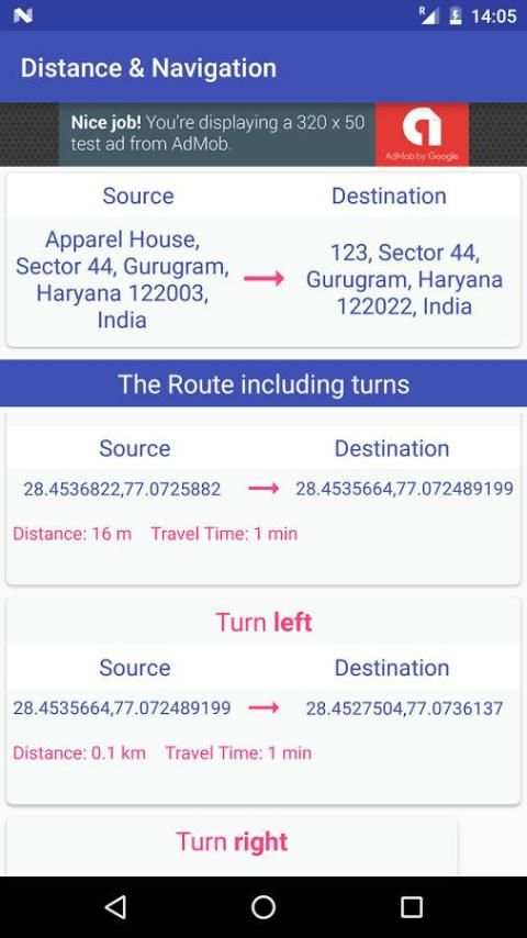 GPS Driving Route Finder screenshot 1