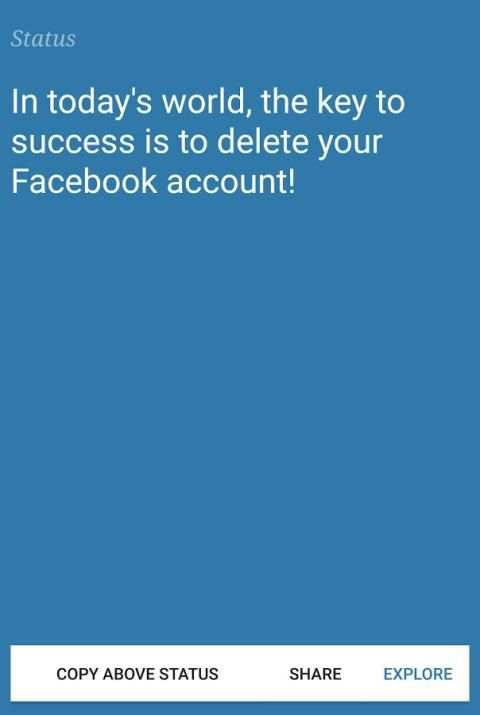 Status for Facebook * screenshot 2