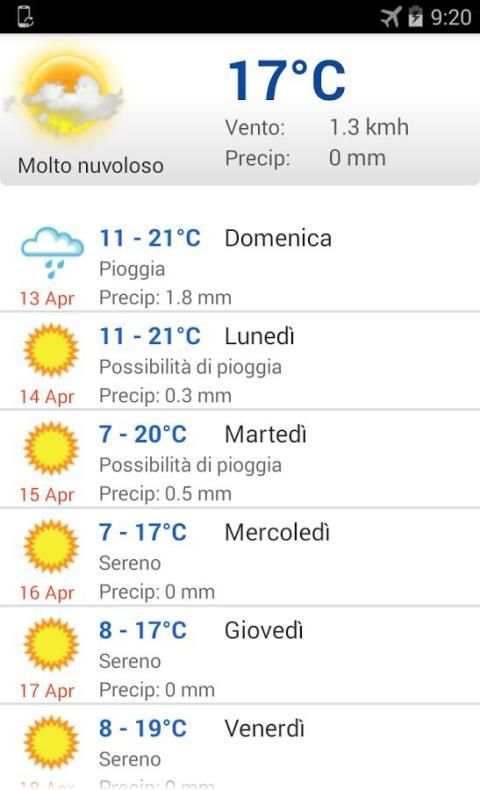 Meteo Roma скриншот 1