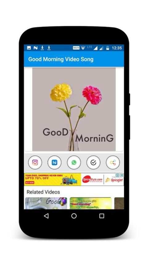 Good Morning video status Application скриншот 2