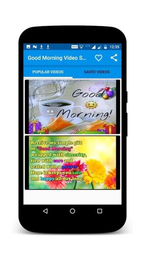 Good Morning video status Application скриншот 4