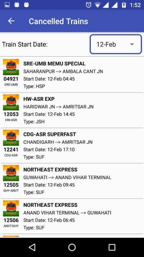 Train Status Live 1 تصوير الشاشة