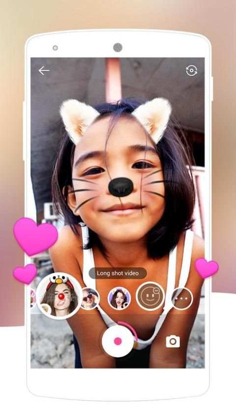 Face Swap Camera-lovely&makeup cute motion sticker screenshot 4