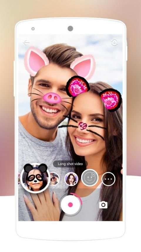 Face Swap Camera-lovely&makeup cute motion sticker screenshot 7