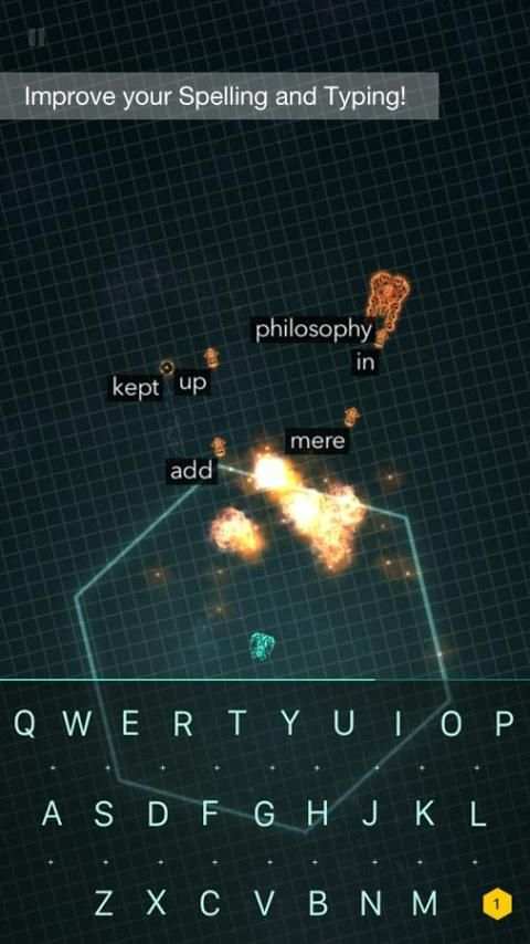 ZType Space Typing & Spelling 4 تصوير الشاشة