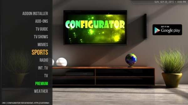 Configurator for Kodi+ स्क्रीनशॉट 1
