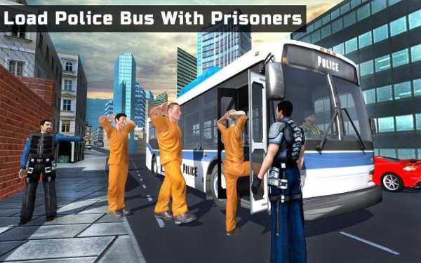 Police Bus Transporter 3D Prisoner Jail Transport screenshot 10