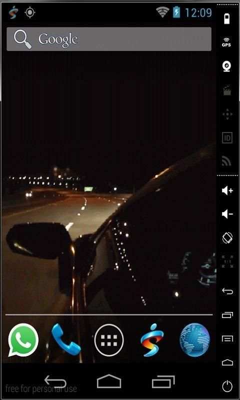 Driving In Night LWP screenshot 1