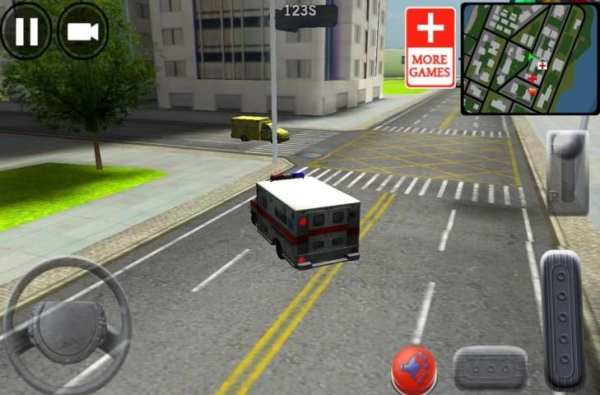 City Ambulance Driving 3D स्क्रीनशॉट 4