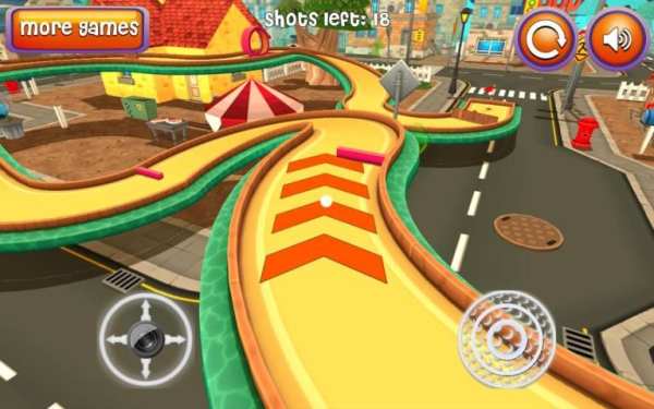 Mini Golf 3D Cartoon City स्क्रीनशॉट 1