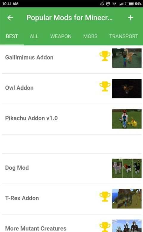 Popular mods for Minecraft PE скриншот 4