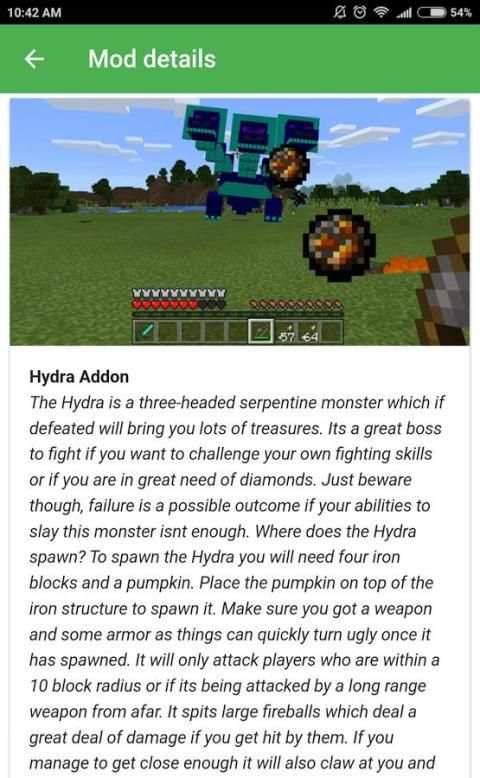 Popular mods for Minecraft PE скриншот 1
