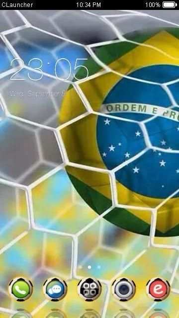 Best Brazil Football Theme 3 تصوير الشاشة