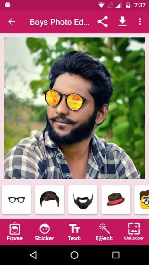 Boys Photo Editor 2 تصوير الشاشة